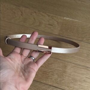 Ted Baker Nude Belt with Rose Gold Buckle